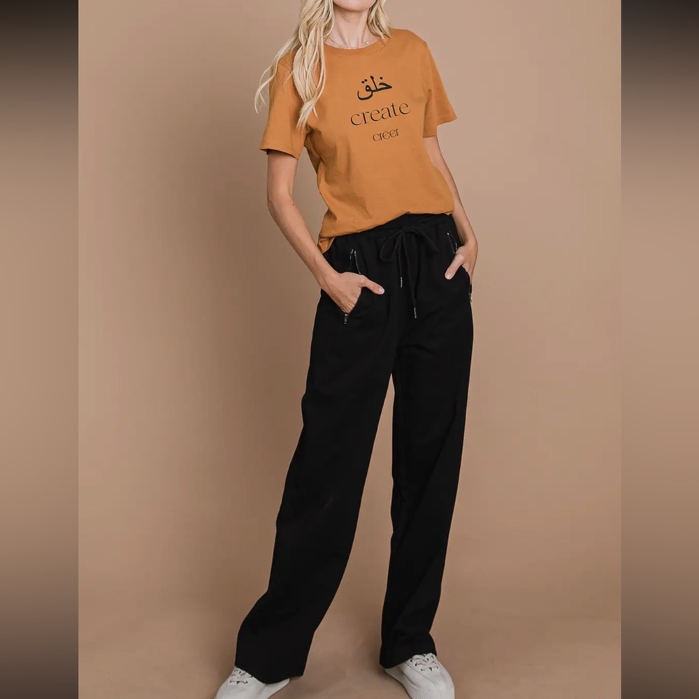 Casual Vintage wash Cotton Terry Pants